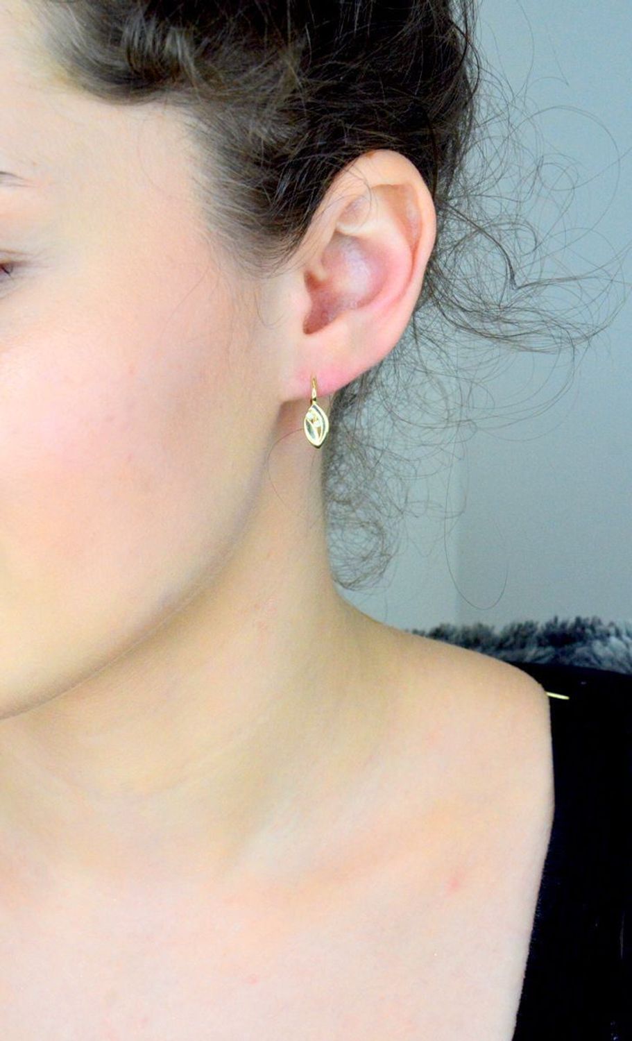 Złote kolczyki damskie 375 klasyczne z cyrkoniami KL 8820 375 (3).jpg